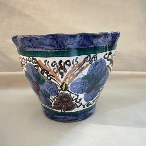 Vintage Hand Painted Pot - Picture 2 of 6